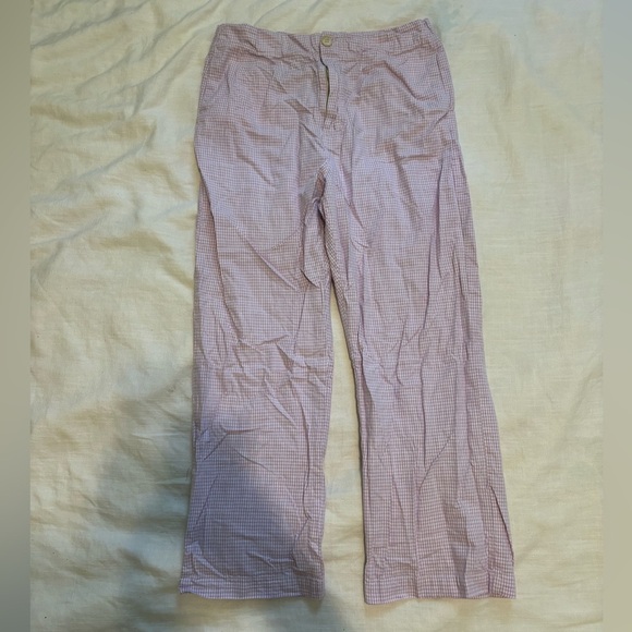 Free People Kate Micro Plaid Straight Leg Pants Medium - Picture 1 of 7